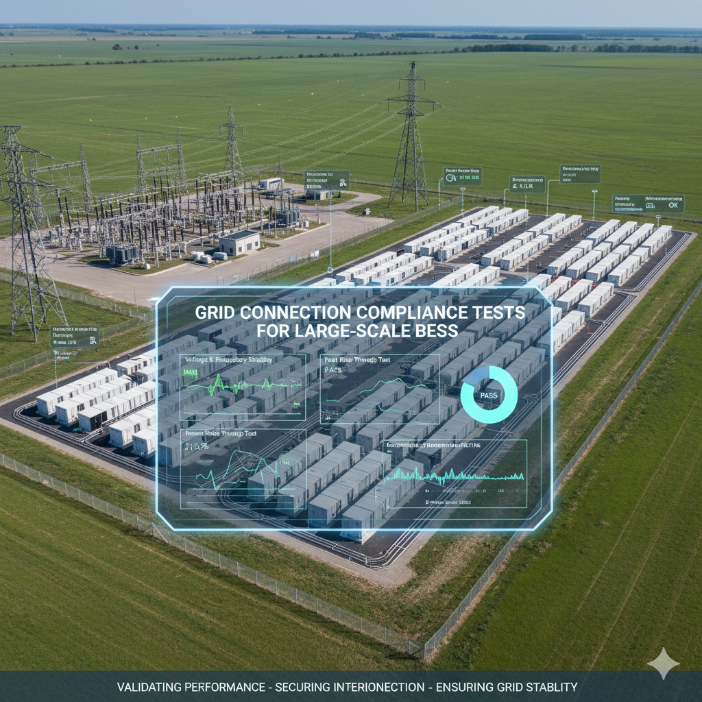 Grid connection compliance tests for large-scale battery energy storage system